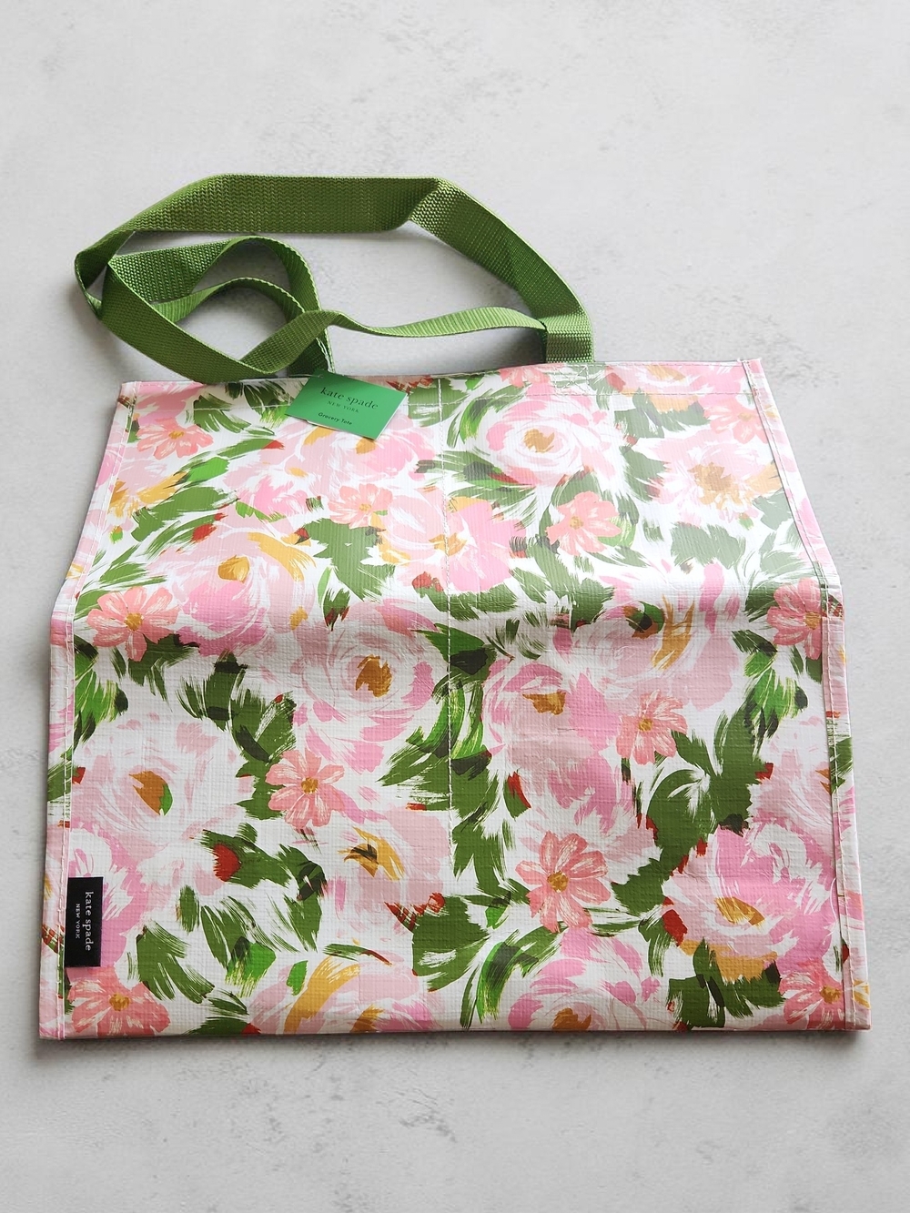 kate spade Pink and Green Floral Shopping Tote